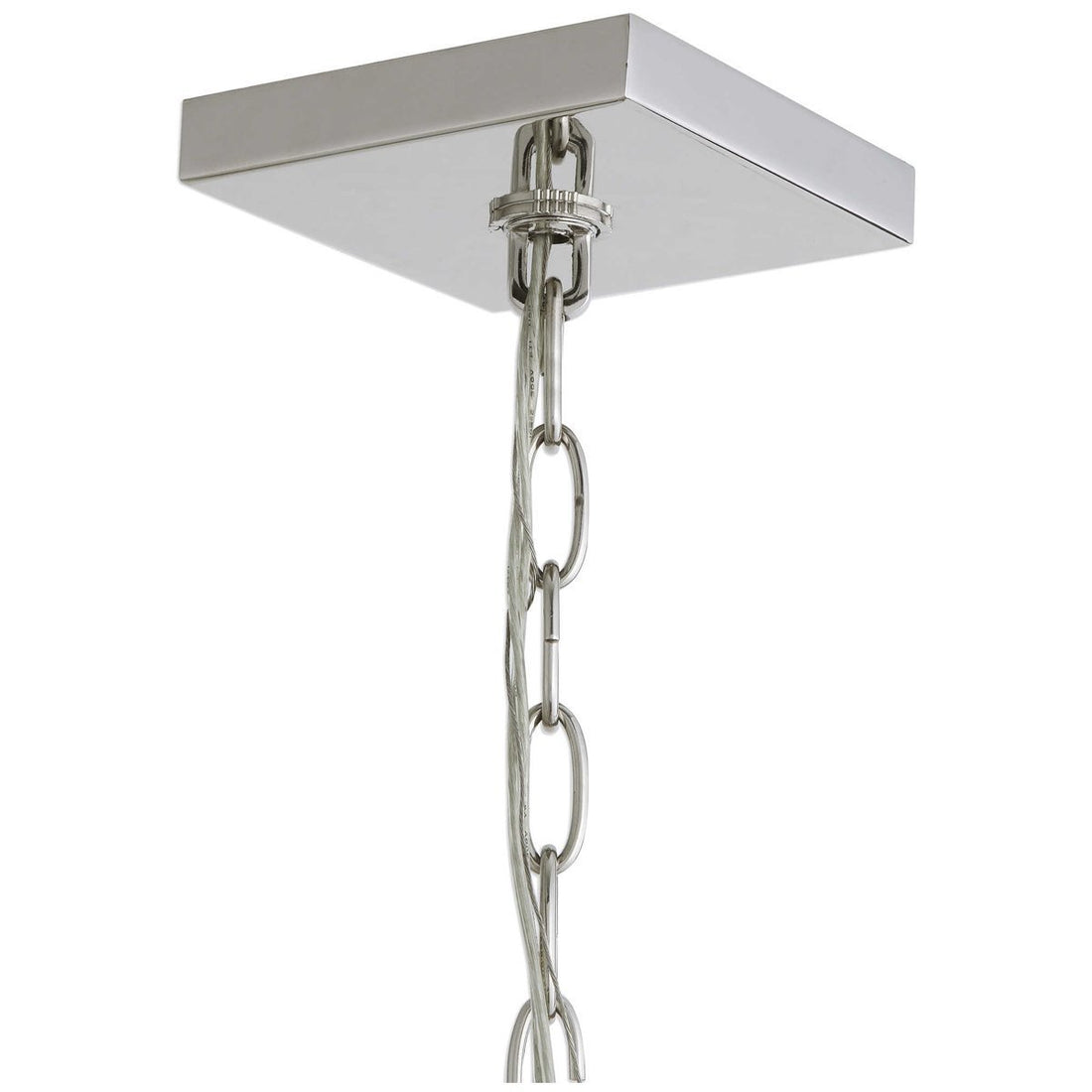 Uttermost Euclid 6-Light Nickel Cube Pendant