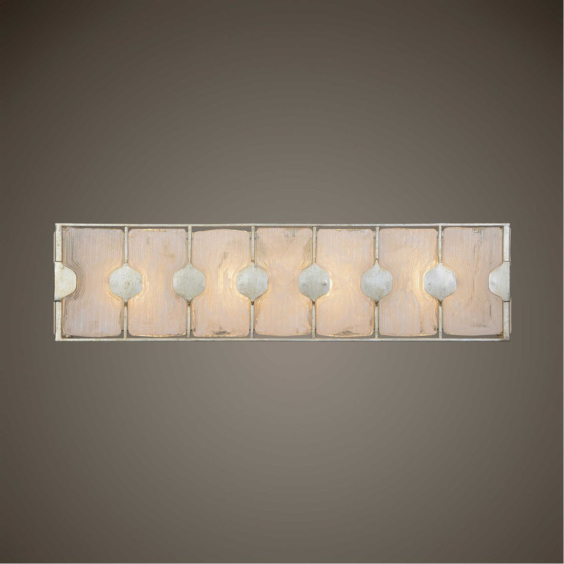 Uttermost Rene 4-Light Swirl Glass Vanity Strip Lighting