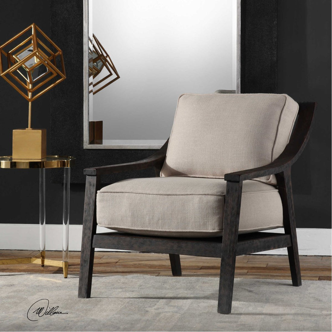 Uttermost Lyle Beige Accent Chair