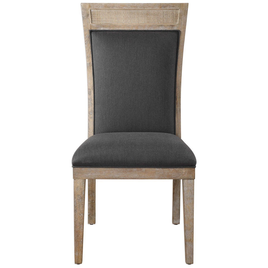 Uttermost Encore Dark Gray Armless Chair