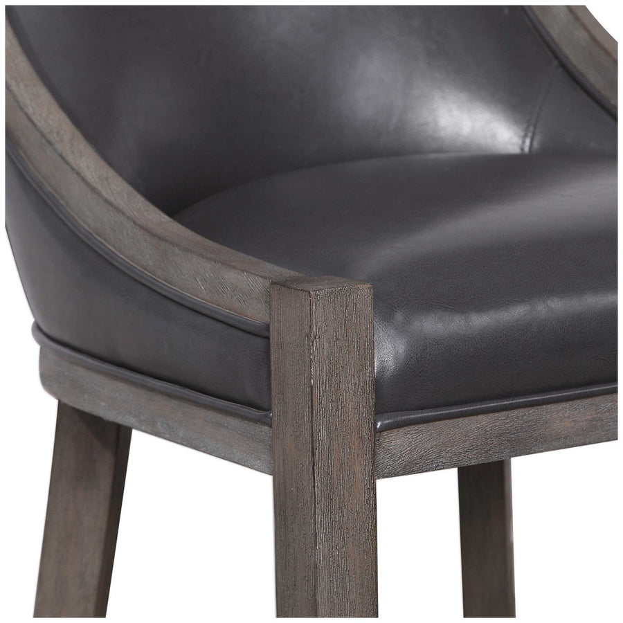 Uttermost Elowen Leather Counter Stool