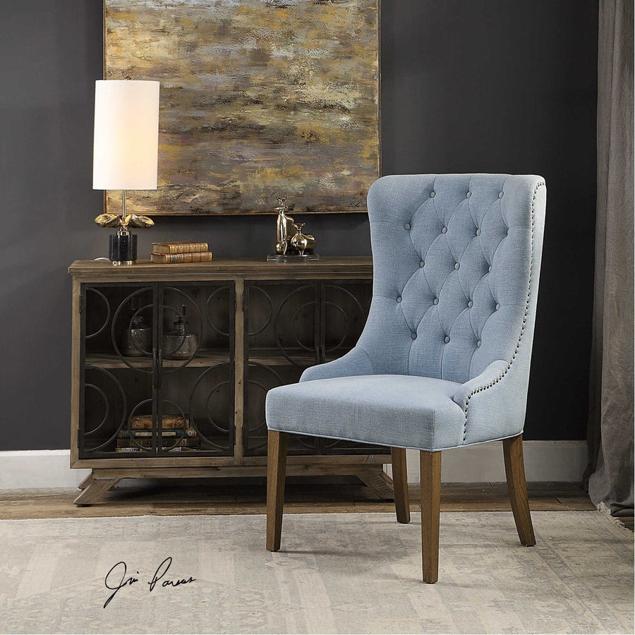 Uttermost Rioni Tufted Wing Chair