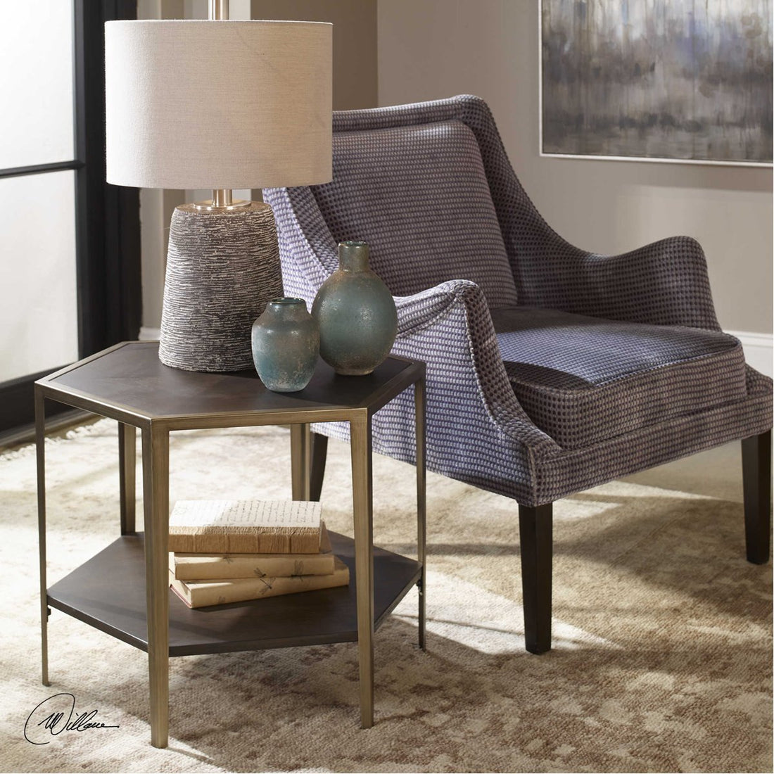 Uttermost Alicia Geometric Accent Table