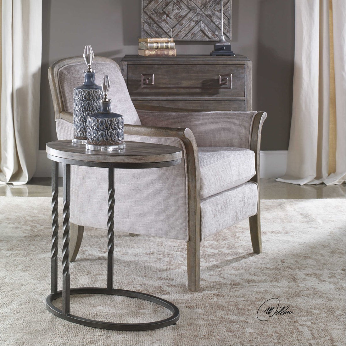 Uttermost Tauret Cantilever Accent Table