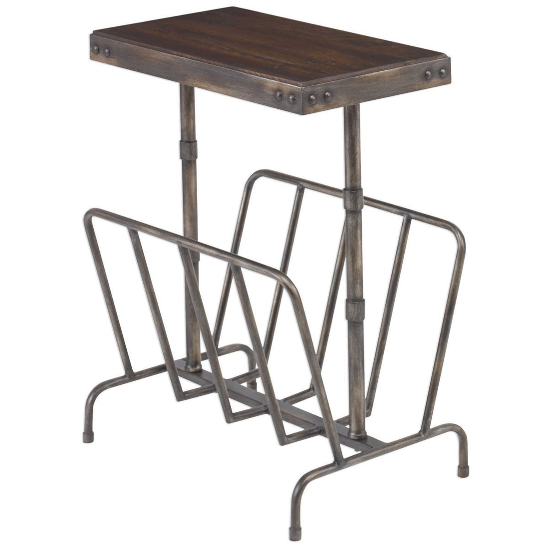 Uttermost Sonora Industrial Magazine Accent Table