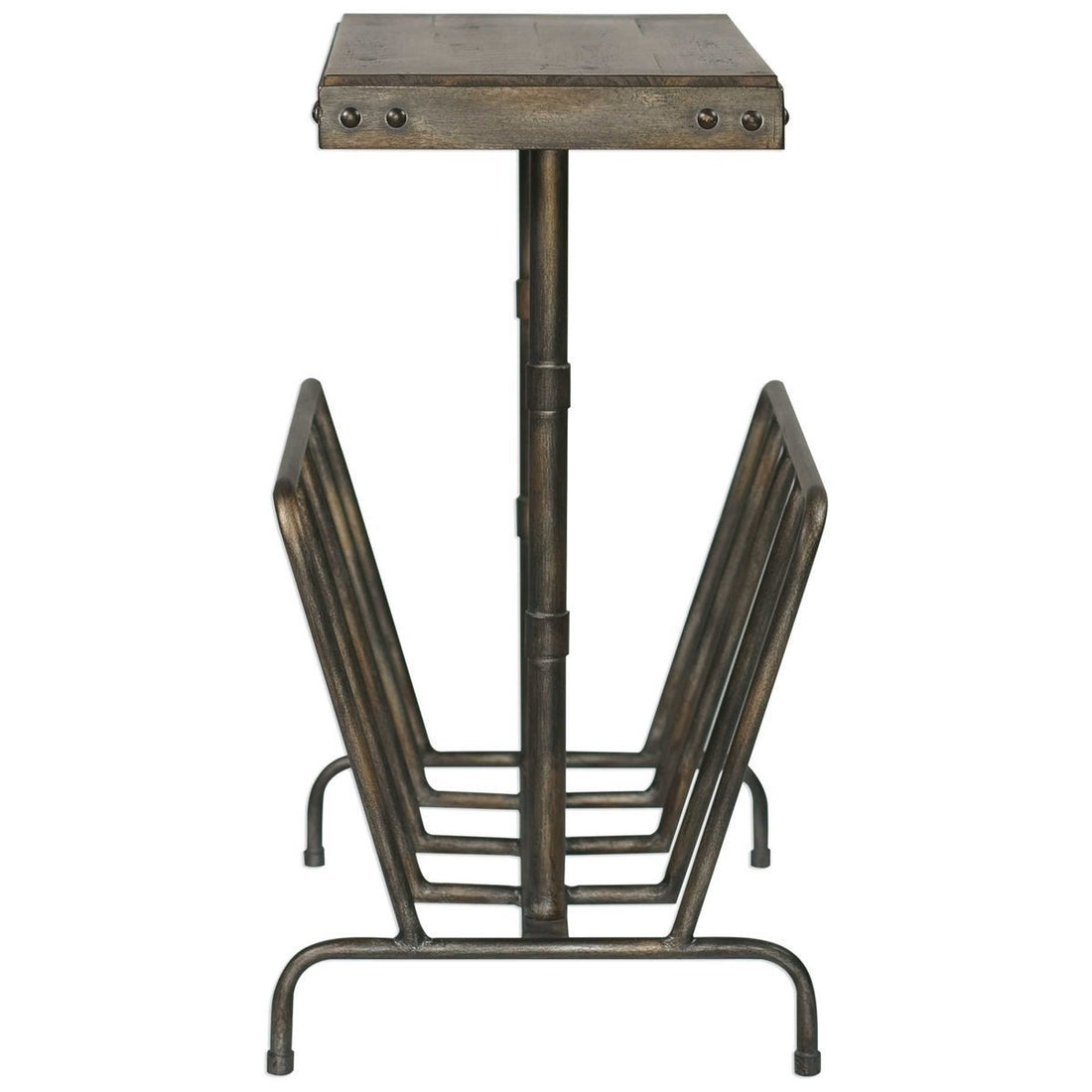 Uttermost Sonora Industrial Magazine Accent Table