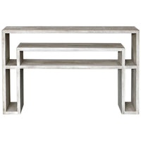 Uttermost Genara Bone White Carved Console Table