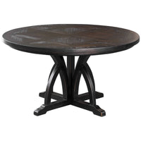 Uttermost Maiva Round Black Dining Table