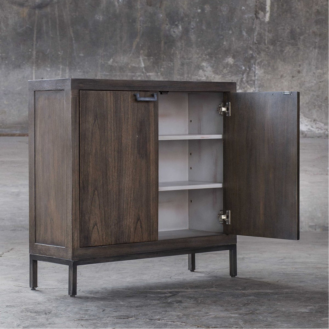 Uttermost Nadie-Light Walnut Console Cabinet