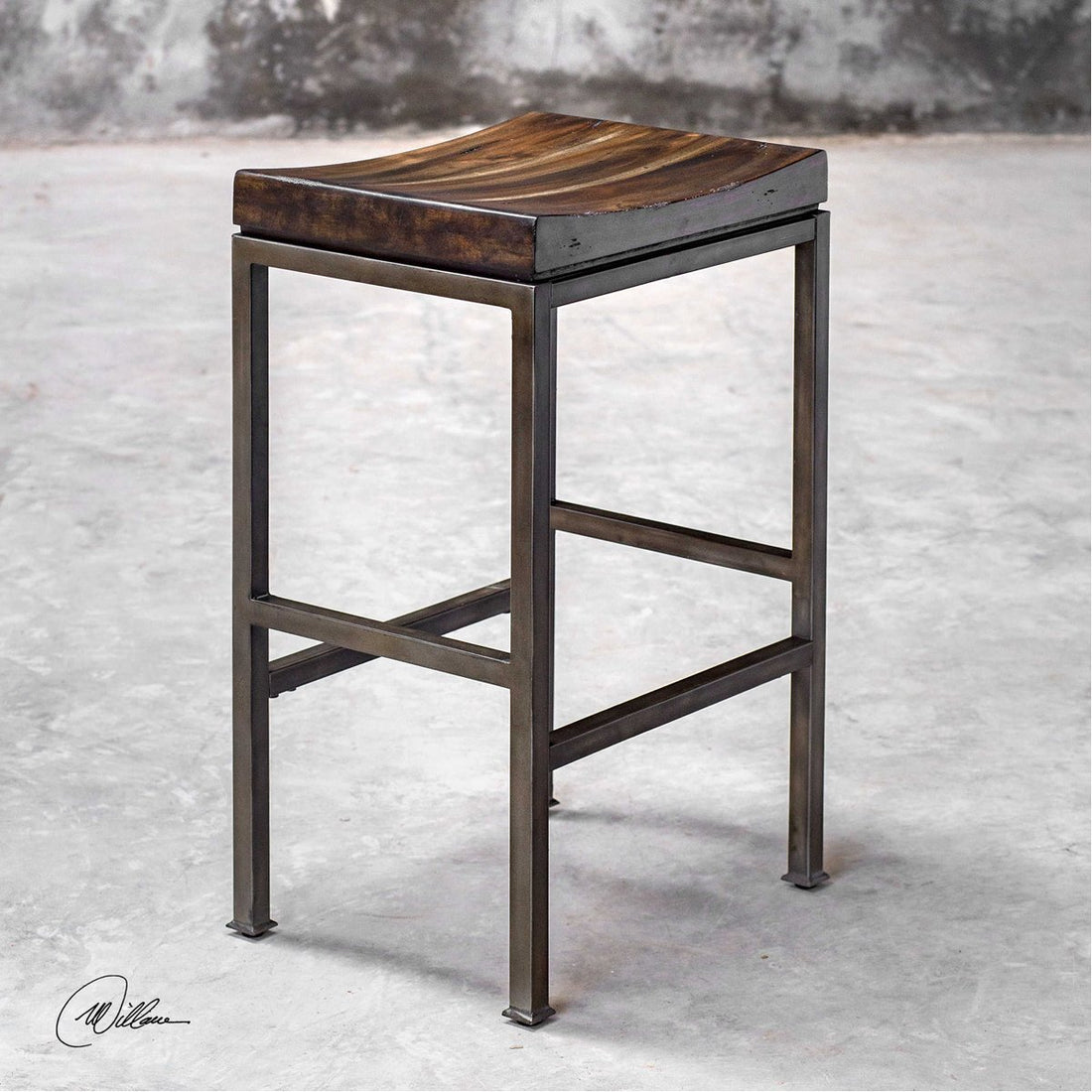 Uttermost Beck Industrial Bar Stool