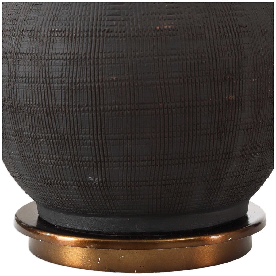 Uttermost Arnav Textured Black Lamp