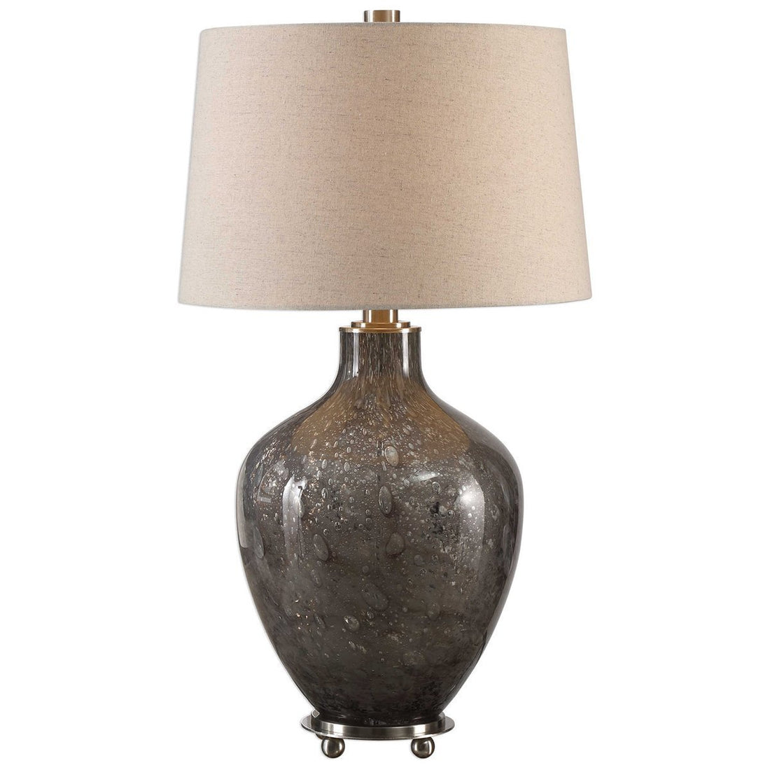 Uttermost Adria Transparent Gray Glass Lamp