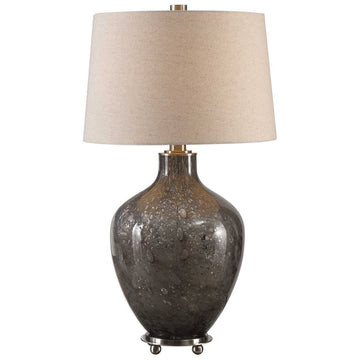 Uttermost Adria Transparent Gray Glass Lamp