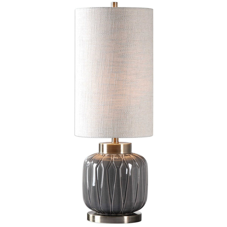 Uttermost Zahlia Aged Gray Ceramic Lamp