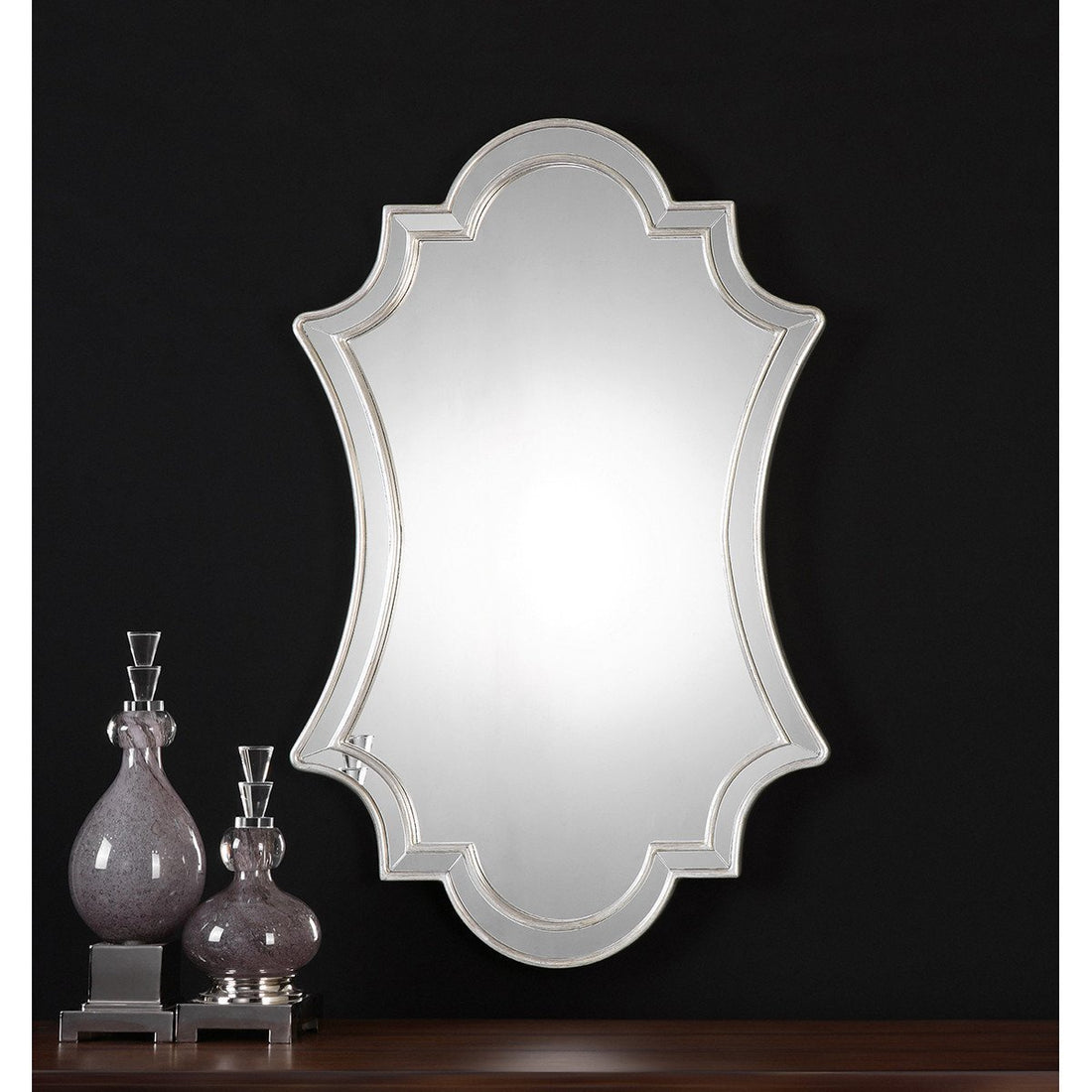 Uttermost Elara Antiqued Silver Wall Mirror