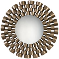 Uttermost Taurion Silver Leaf Round Mirror