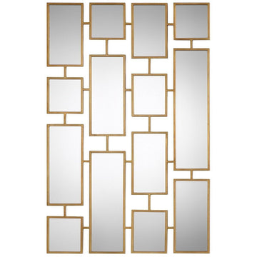 Uttermost Kennon Forged Gold Rectangles Mirror