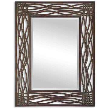 Uttermost Dorigrass Brown Metal Mirror