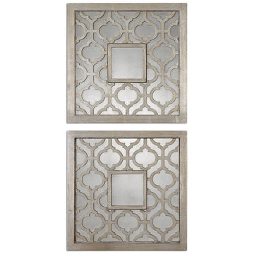 Uttermost Sorbolo Squares Decorative Mirror, Set of 2