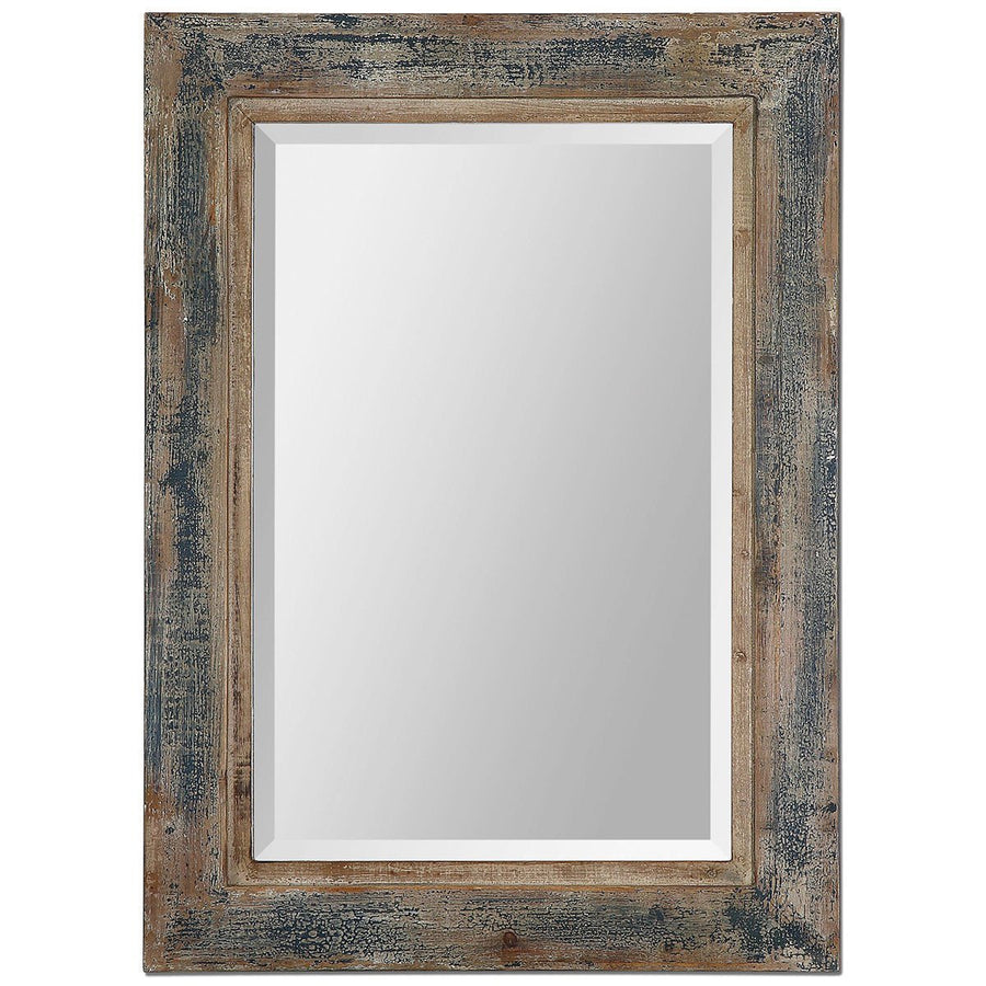 Uttermost Bozeman Distressed Blue Mirror