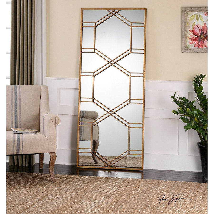 Uttermost Kennis Gold Leaf Leaner Mirror