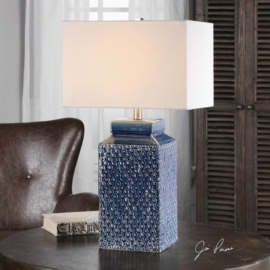 Uttermost Pero Sapphire Blue Lamp