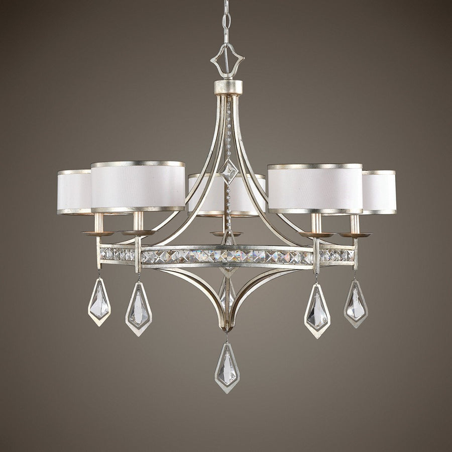 Uttermost Tamworth 5-Light Silver Champagne Chandelier