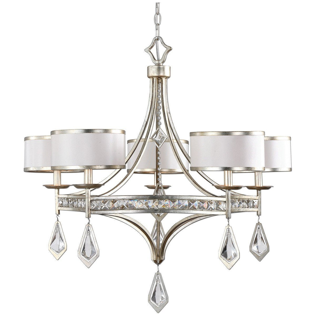 Uttermost Tamworth 5-Light Silver Champagne Chandelier