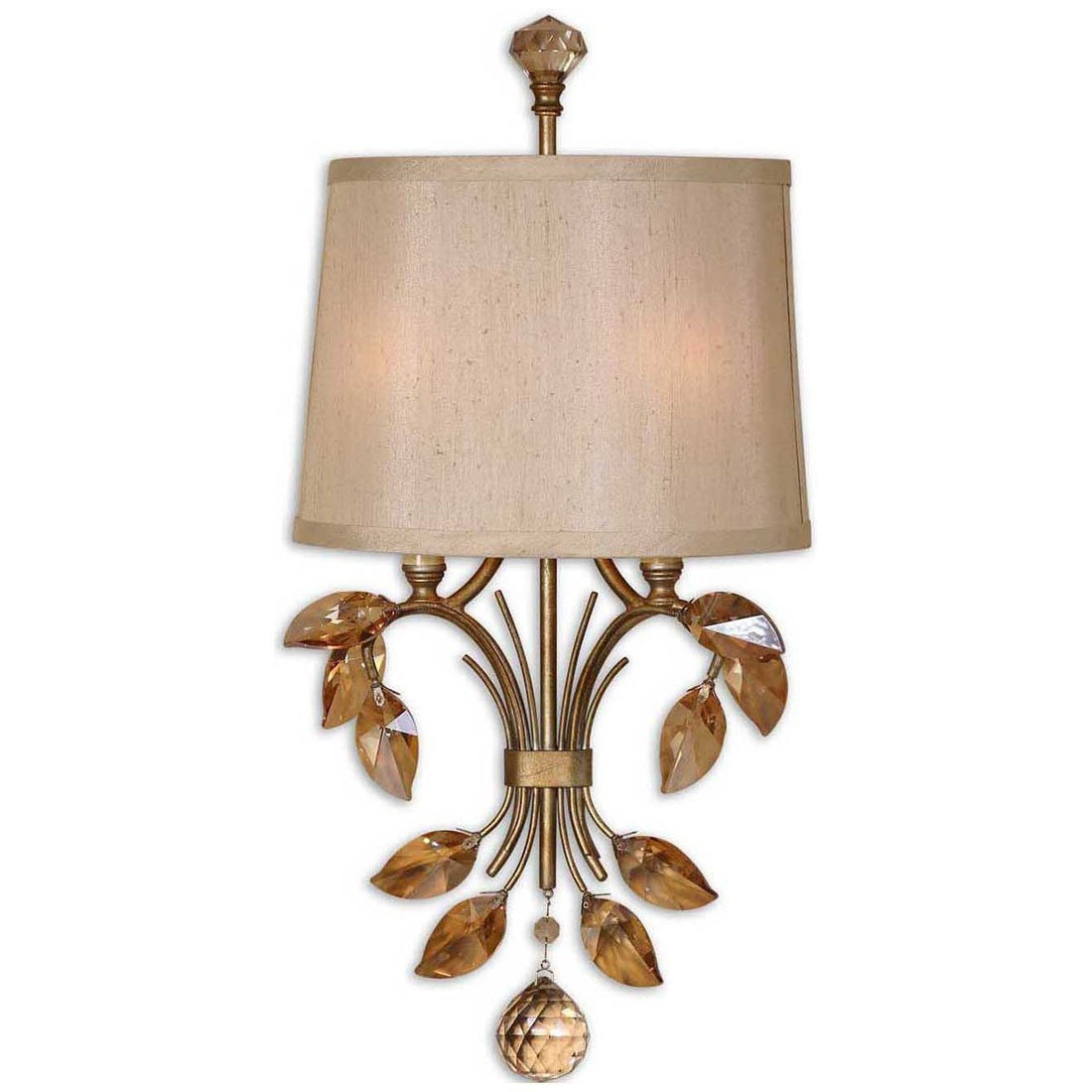 Uttermost Alenya 2 Light Gold Wall Sconce