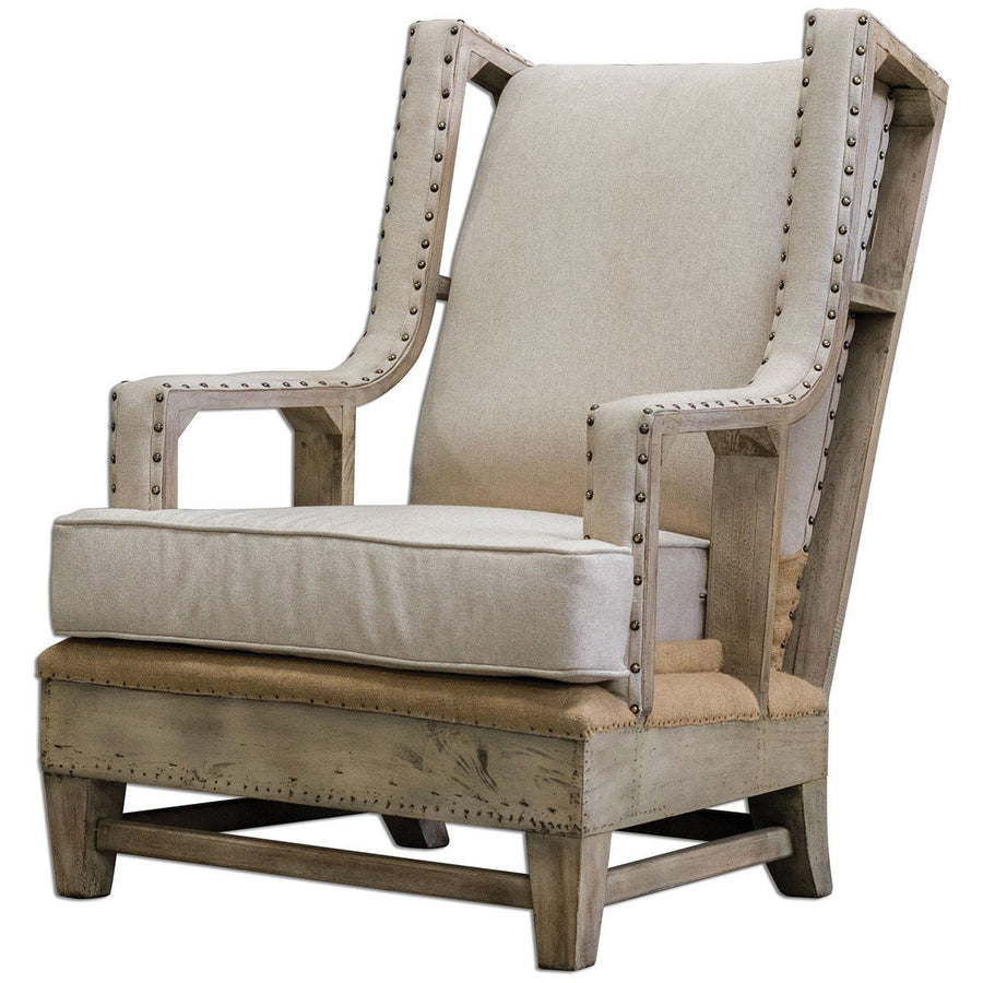 Uttermost Schafer Linen Armchair