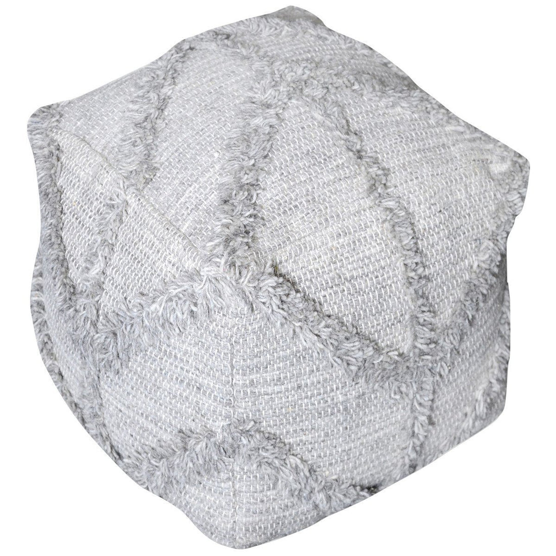 Uttermost Olfen Gray Pouf