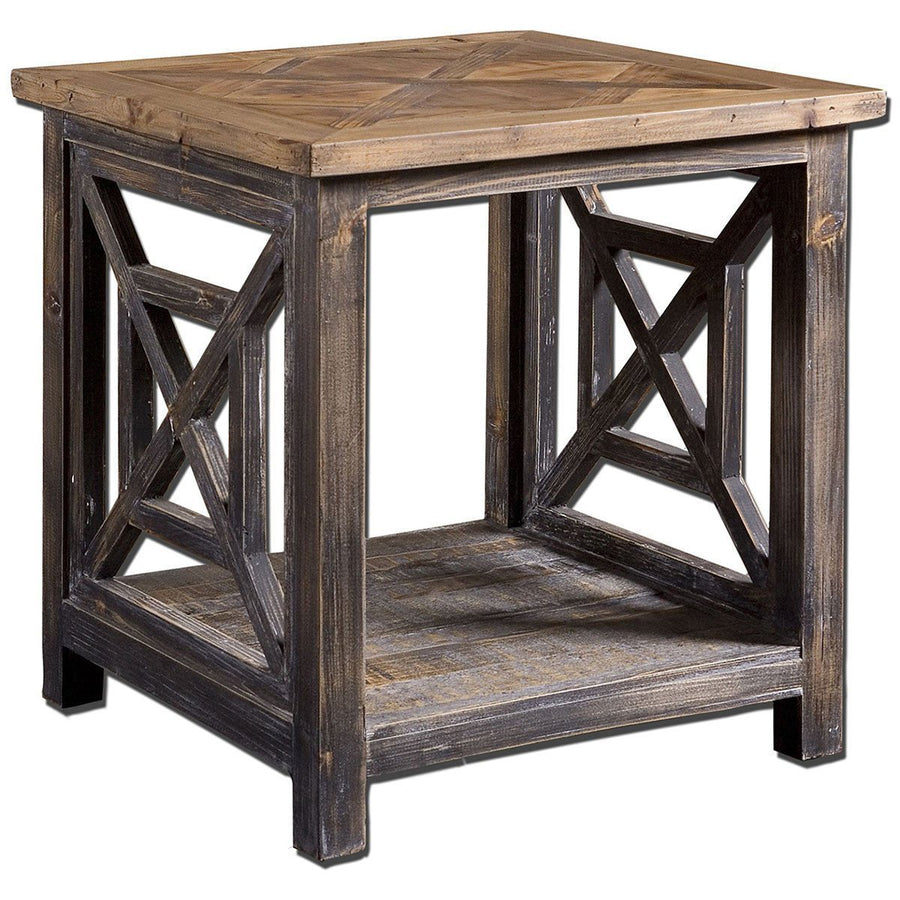 Uttermost Spiro Reclaimed Wood End Table