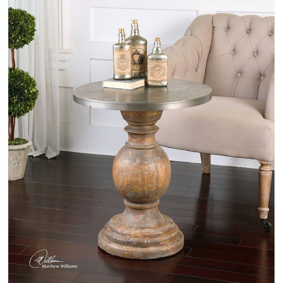 Uttermost Blythe Wooden Side Table