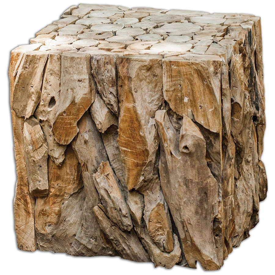 Uttermost Teak Root Bunching Cube