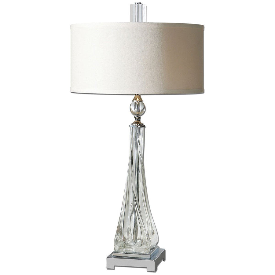 Uttermost Grancona Twisted Glass Table Lamp