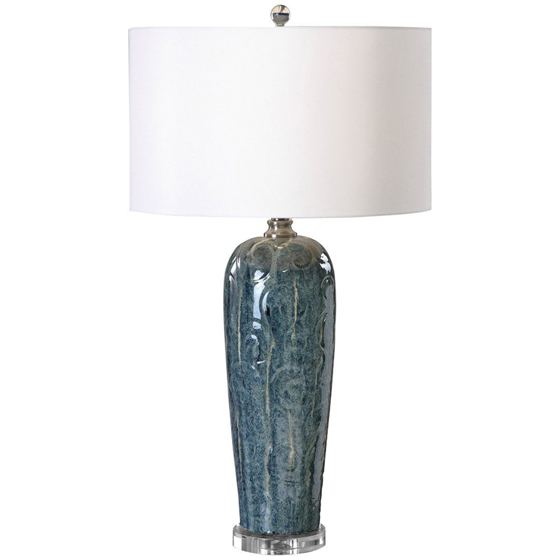 Uttermost Maira Blue Ceramic Table Lamp