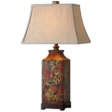 Uttermost Colorful Flowers Table Lamp