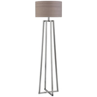 Uttermost Keokee Polished Nickel Floor Lamp