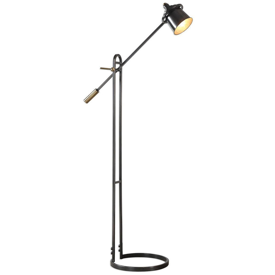 Uttermost Chisum Dark Bronze Floor Lamp