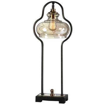 Uttermost Cotulla Aged Black Desk Lamp