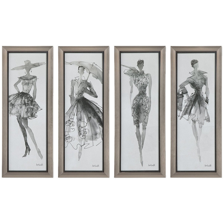 Uttermost Fashion Sketchbook Art, 4-Piece Set