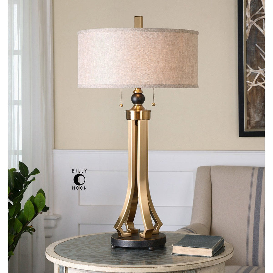 Uttermost Selvino Brushed Brass Table Lamp