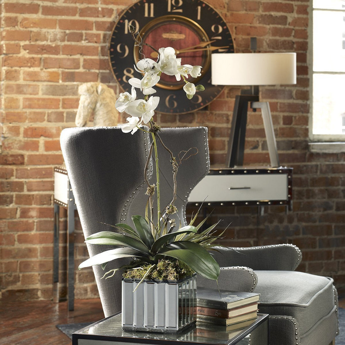 Uttermost White Kaleama Orchids