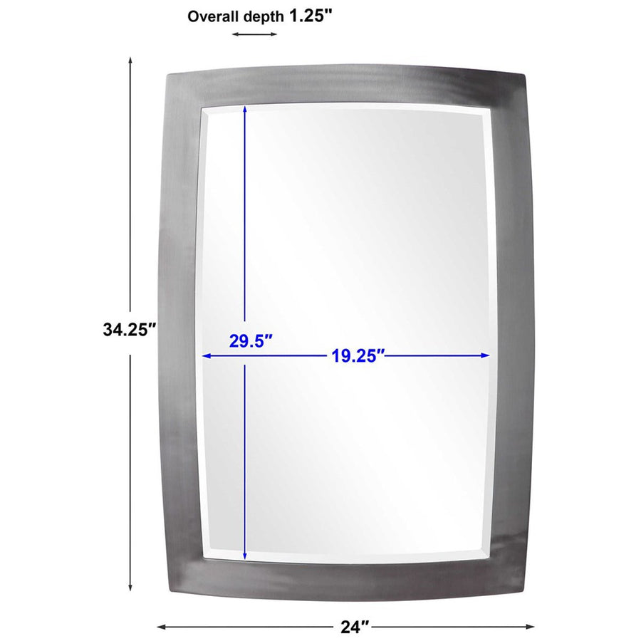 Uttermost Haskill Brushed Nickel Mirror