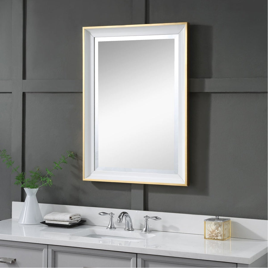 Uttermost Gema White Mirror