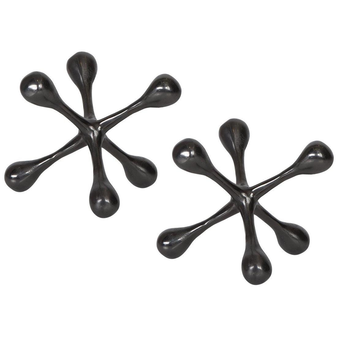 Uttermost Harlan Black Nickel Objects, Set of 2