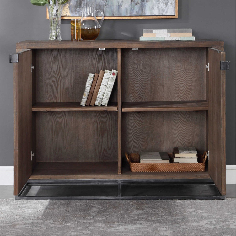 Uttermost Evros Reclaimed Wood 2-Door Cabinet