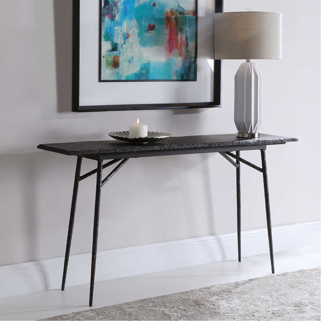 Uttermost Kaduna Slate Console Table