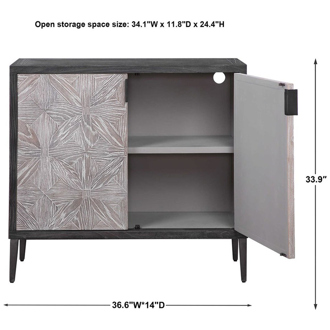 Uttermost Laurentia 2-Door Accent Cabinet