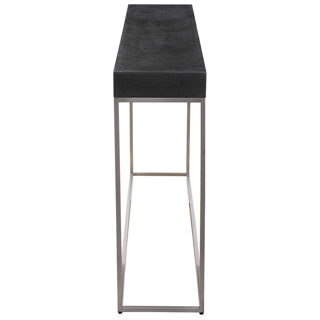 Uttermost Jase Black Concrete Console Table